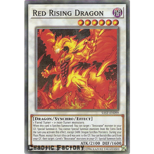 Yuigoh SAST-EN099 Red Rising Dragon Common 1st Edition NM