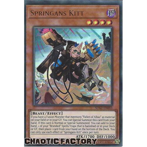 SDAZ-EN002 Springans Kitt Ultra Rare 1st Edition NM