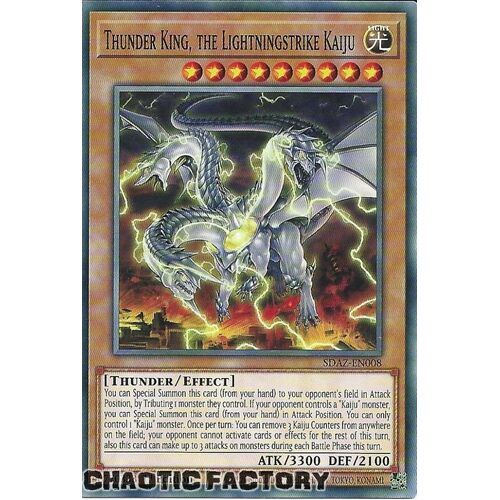 SDAZ-EN008 Thunder King, the Lightningstrike Kaiju Common 1st Edition NM