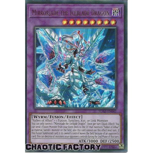 SDAZ-EN041 Mirrorjade the Iceblade Dragon Ultra Rare 1st Edition NM