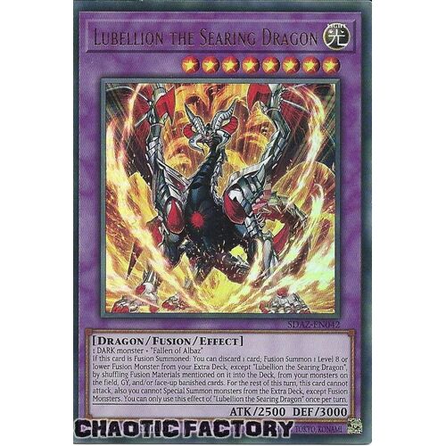 SDAZ-EN042 Lubellion the Searing Dragon Ultra Rare 1st Edition NM