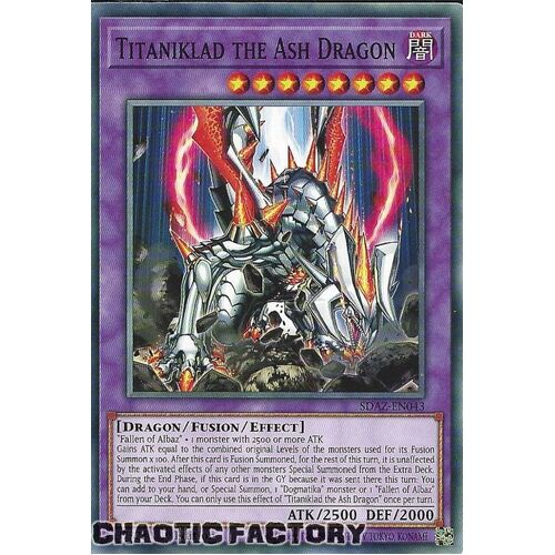SDAZ-EN043 Titaniklad the Ash Dragon Common 1st Edition NM
