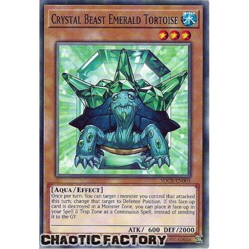 SDCB-EN003 Crystal Beast Emerald Tortoise Common 1st Edition NM