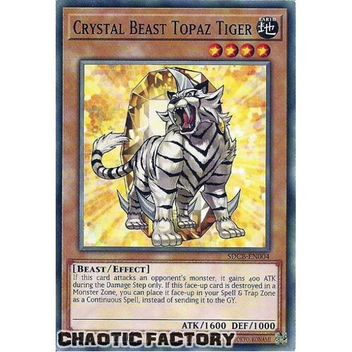 SDCB-EN004 Crystal Beast Topaz Tiger Common 1st Edition NM
