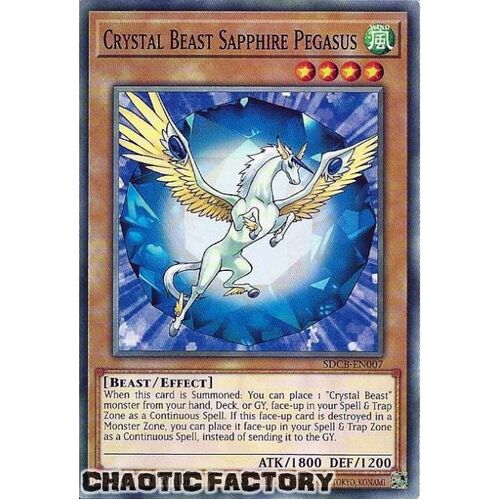SDCB-EN007 Crystal Beast Sapphire Pegasus Common 1st Edition NM