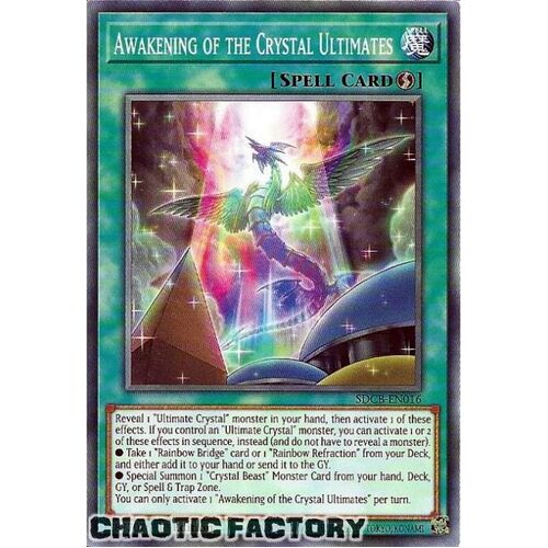 SDCB-EN016 Awakening of the Crystal Ultimates Common 1st Edition NM