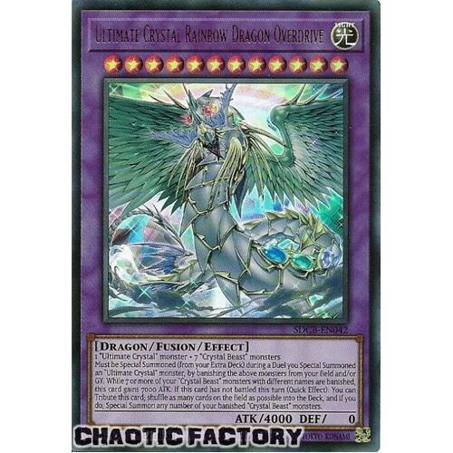 SDCB-EN042 Ultimate Crystal Rainbow Dragon Overdrive Ultra Rare 1st Edition NM
