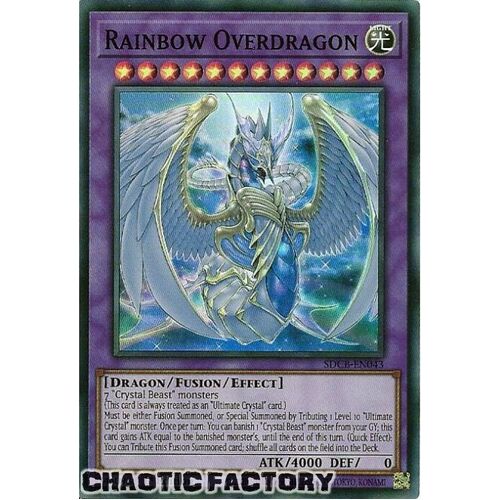 SDCB-EN043 Rainbow Overdragon Super Rare 1st Edition NM