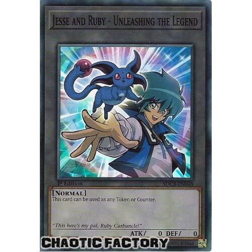 SDCB-EN048 Jesse and Ruby - Unleashing the Legend Super Rare 1st Edition NM