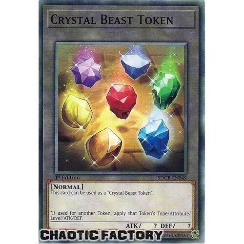 SDCB-EN049 Crystal Beast Token Common 1st Edition NM