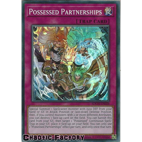 SDCH-EN028 Possessed Partnerships Super Rare 1st Edition NM