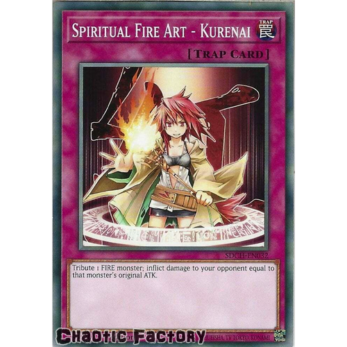 SDCH-EN032 Spiritual Fire Art - Kurenai Common 1st Edition NM