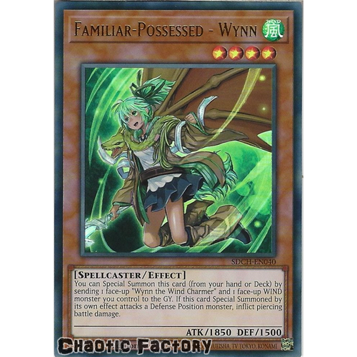 SDCH-EN040 Familiar-Possessed - Wynn Alternate Art Ultra Rare 1st Edition NM