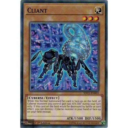 Yugioh SDCL-EN003 Cliant Common 1st Edition