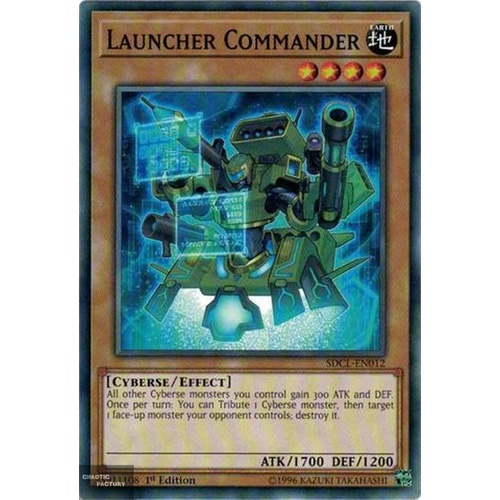 Yugioh SDCL-EN012 Launcher Commander Common 1st Edition