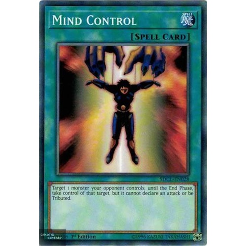 Yugioh SDCL-EN028 Mind Control Common 1st Edition NM