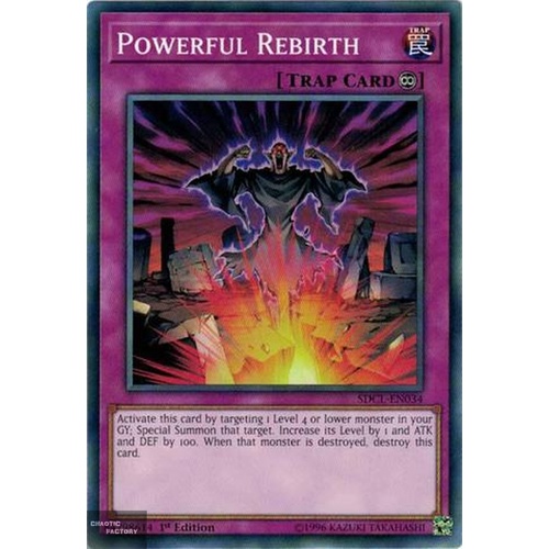 Yugioh SDCL-EN034 Powerful Rebirth Common 1st Edition