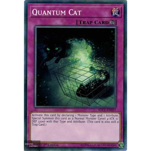 Yugioh SDCL-EN037 Quantum Cat Common 1st Edition
