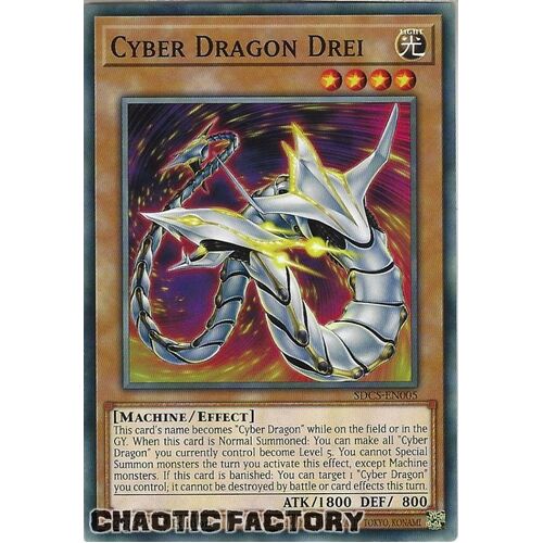 SDCS-EN005 Cyber Dragon Drei Common 1st Edition NM