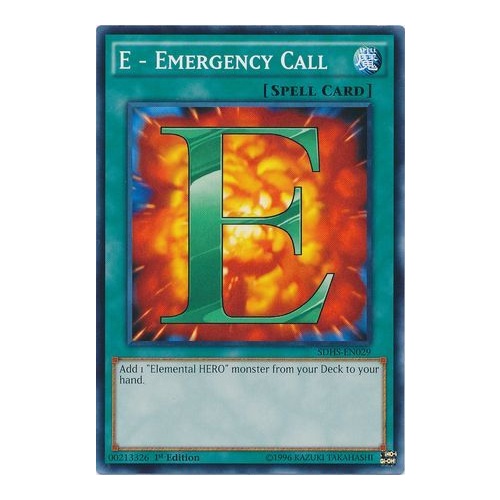 E - Emergency Call - SDHS-EN029 - Common 1st Edition NM