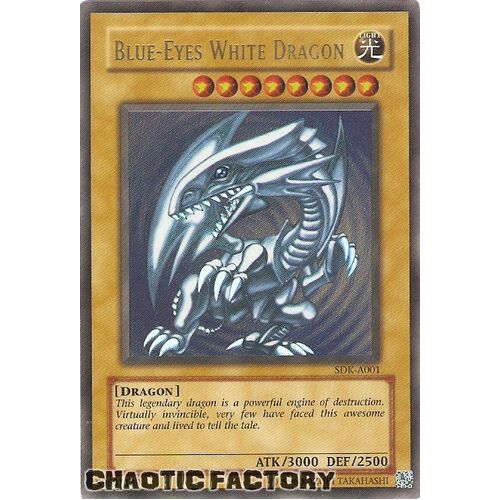 SDK-A001 Blue-Eyes White Dragon Ultra Rare Unlimited Edition NM