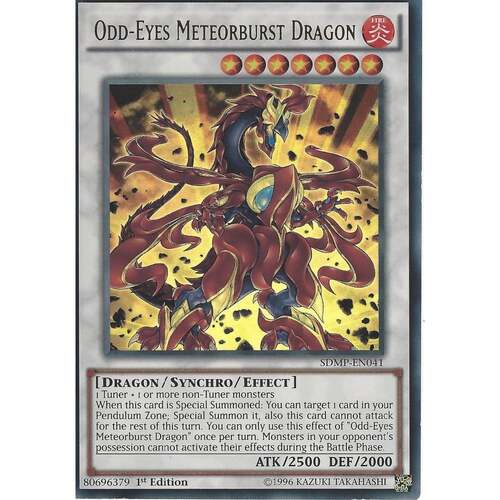 SDMP-EN041 ODD-EYES METEORBURST DRAGON Ultra Rare 1st Edition LP