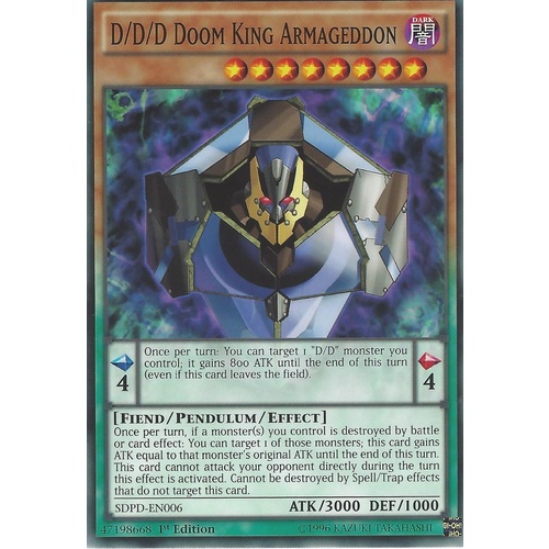 SDPD-EN006 D/D/D Doom King Armageddon Common 1st Edition NM