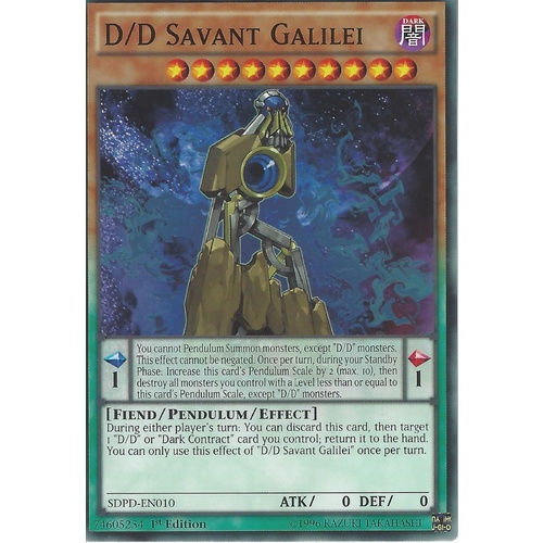 SDPD-EN010 D/D Savant Galilei Common 1st Edition NM