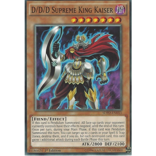 SDPD-EN013 D/D/D Supreme King Kaiser Common 1st Edition NM