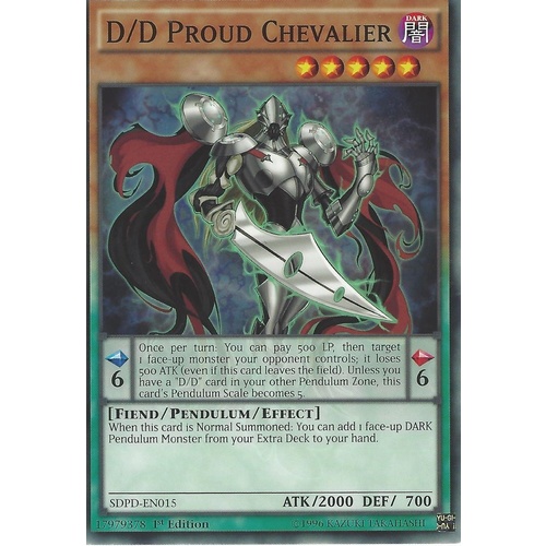 SDPD-EN015 D/D Proud Chevalier Common 1st Edition NM