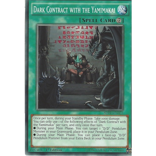 SDPD-EN023 Dark Contract with the Yamimakai Common 1st Edition NM