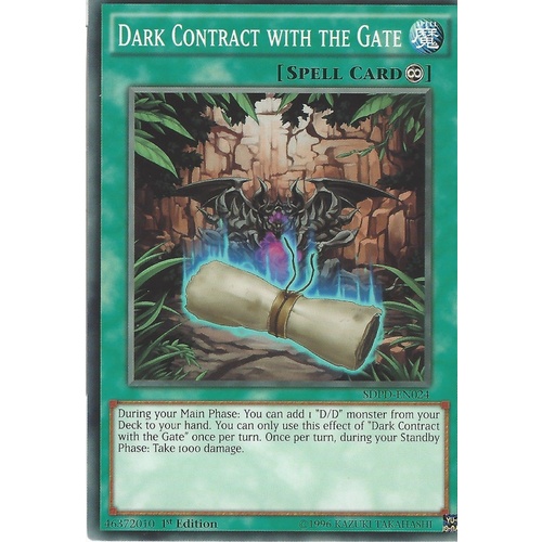 SDPD-EN024 Dark Contract with the Gate Common 1st Edition NM