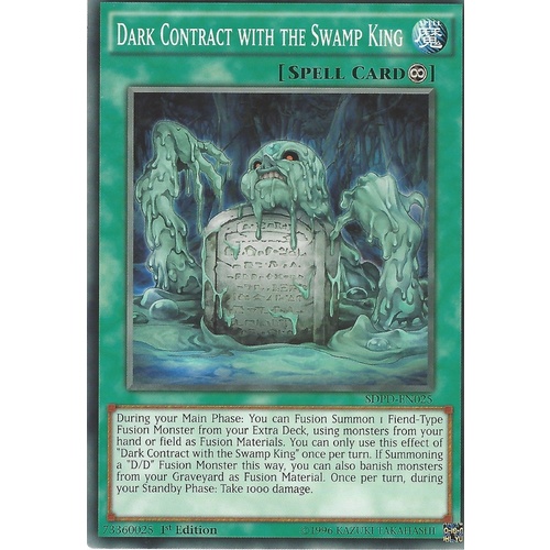 SDPD-EN025 Dark Contract with the Swamp King Common 1st Edition NM