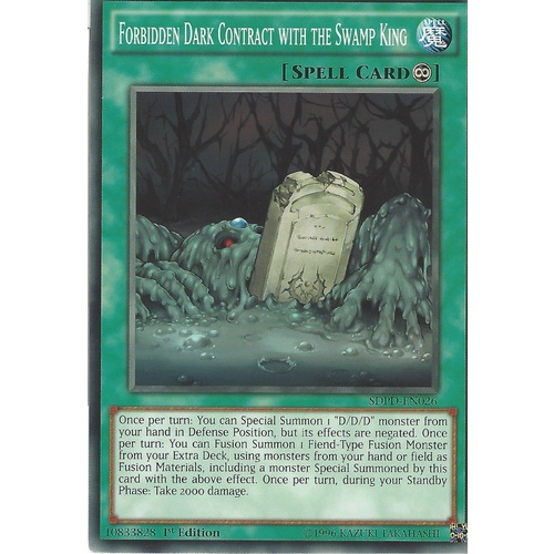 SDPD-EN026 Forbidden Dark Contract with the Swamp King Common 1st Edition NM