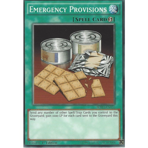 SDPD-EN031 Emergency Provisions Common 1st Edition NM