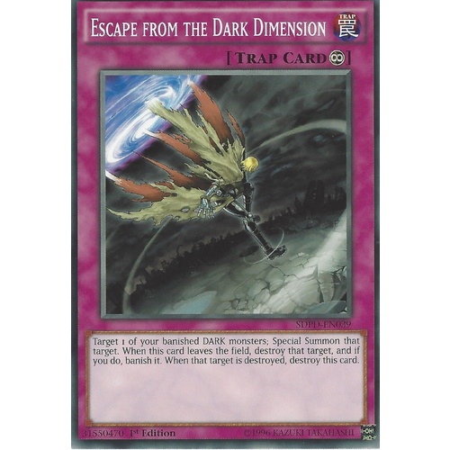 SDPD-EN039 Escape from the Dark Dimension Common 1st Edition NM