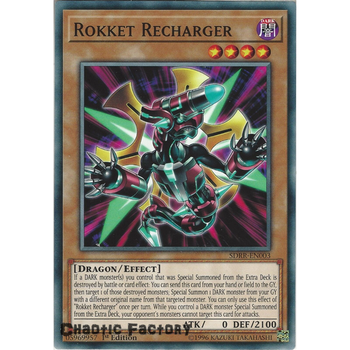Yugioh SDRR-EN003 Rokket Recharger Common 1st Edtion NM