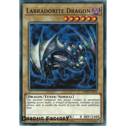 Yugioh SDRR-EN016 Labradorite Dragon Common 1st Edtion NM