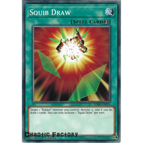 Yugioh SDRR-EN024 Squib Draw Common 1st Edtion NM
