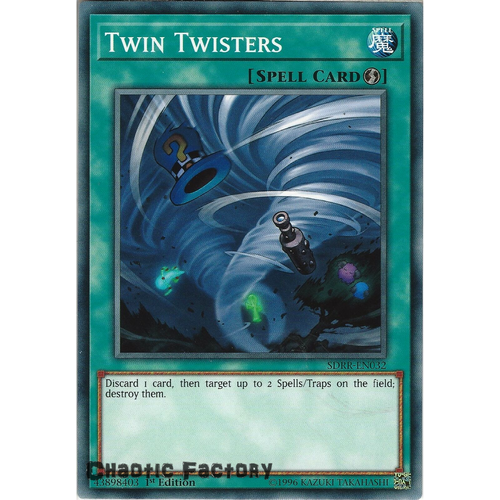 Yugioh SDRR-EN032 Twin Twisters Common 1st Edtion NM 