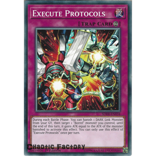 Yugioh SDRR-EN034 Execution Protocol  Common 1st Edtion NM