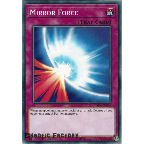 Yugioh SDRR-EN038 Mirror Force Common 1st Edtion NM