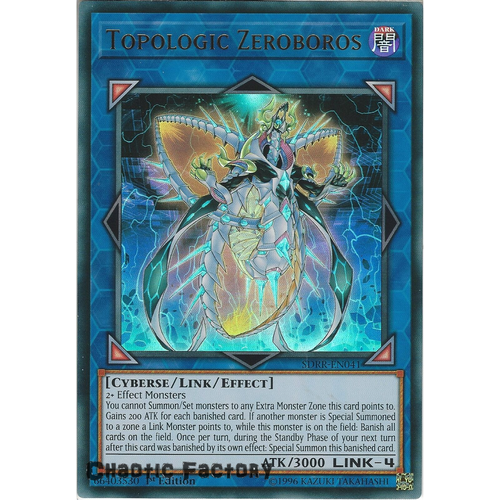 Yugioh SDRR-EN041 Topologic Zeroboros Ultra Rare 1st Edtion NM