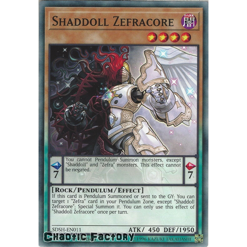 SDSH-EN011 Shaddoll Zefracore Common 1st Edtion NM