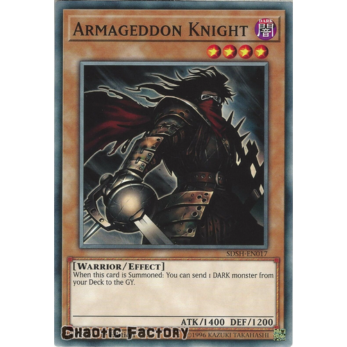 SDSH-EN017 Armageddon Knight Common 1st Edtion NM