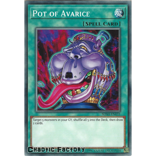 SDSH-EN031 Pot of Avarice Common 1st Edtion NM