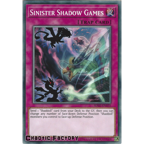 SDSH-EN035 Sinister Shadow Games Common 1st Edtion NM
