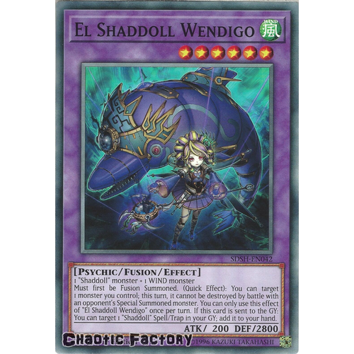 SDSH-EN042 El Shaddoll Wendigo Common 1st Edtion NM