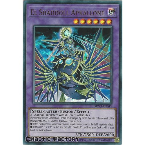 SDSH-EN045 El Shaddoll Apkallone Ultra Rare 1st Edtion NM
