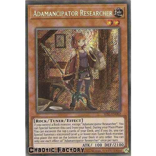 SESL-EN002 Adamancipator Researcher Secret Rare 1st Edition NM